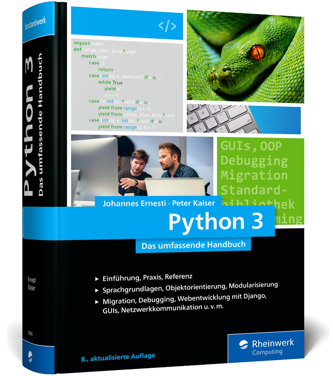 Python 3: Das umfassende Handbuch: Über 1.000 Seiten zu Sprachgrundlagen, OOP und Beispielprogrammen. Ausgabe 2026