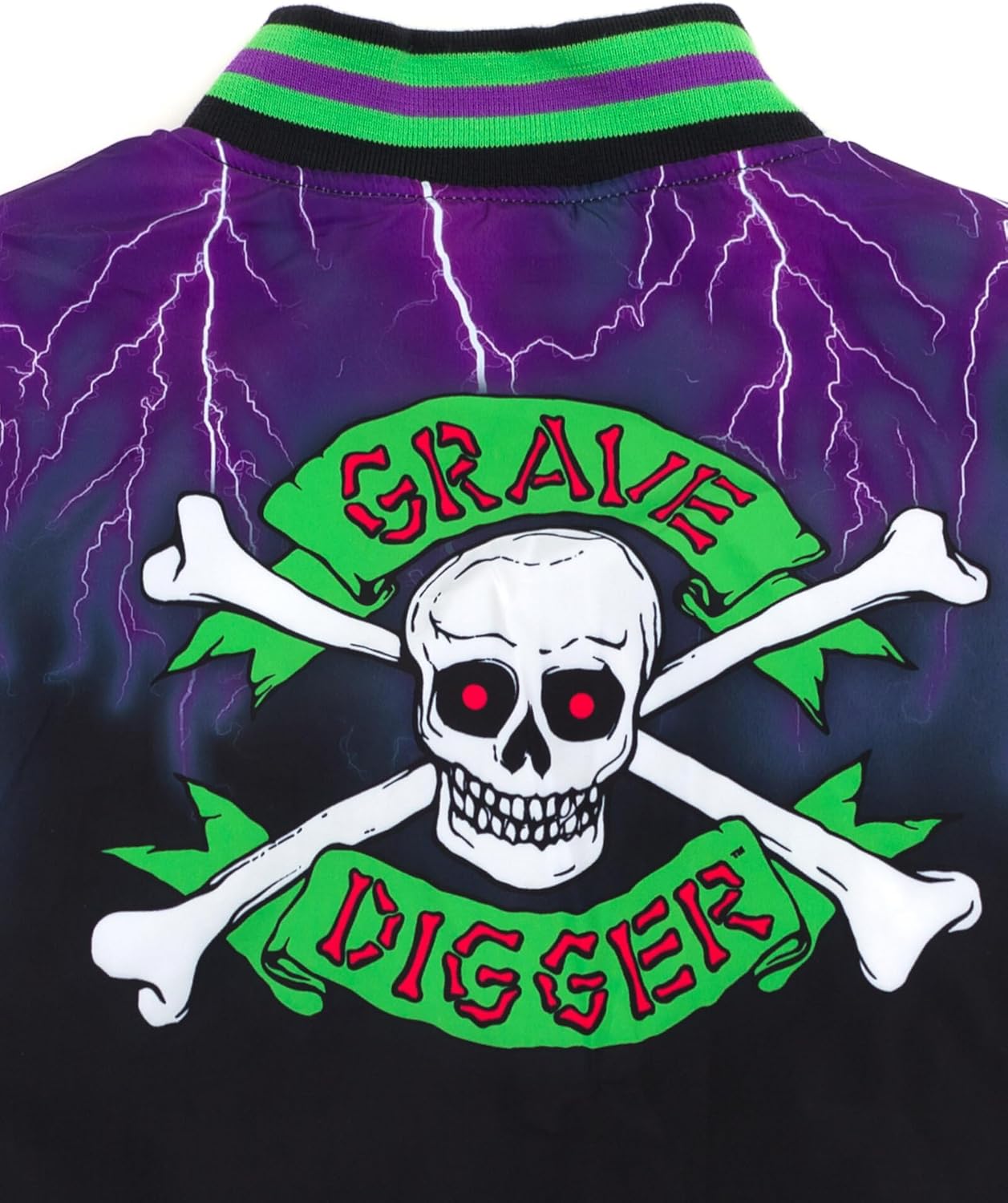 Monster Jam Zip Up Varsity Bomber Jacket Toddler to Little Kid Grave Digger El Toro Loco Megalodon
