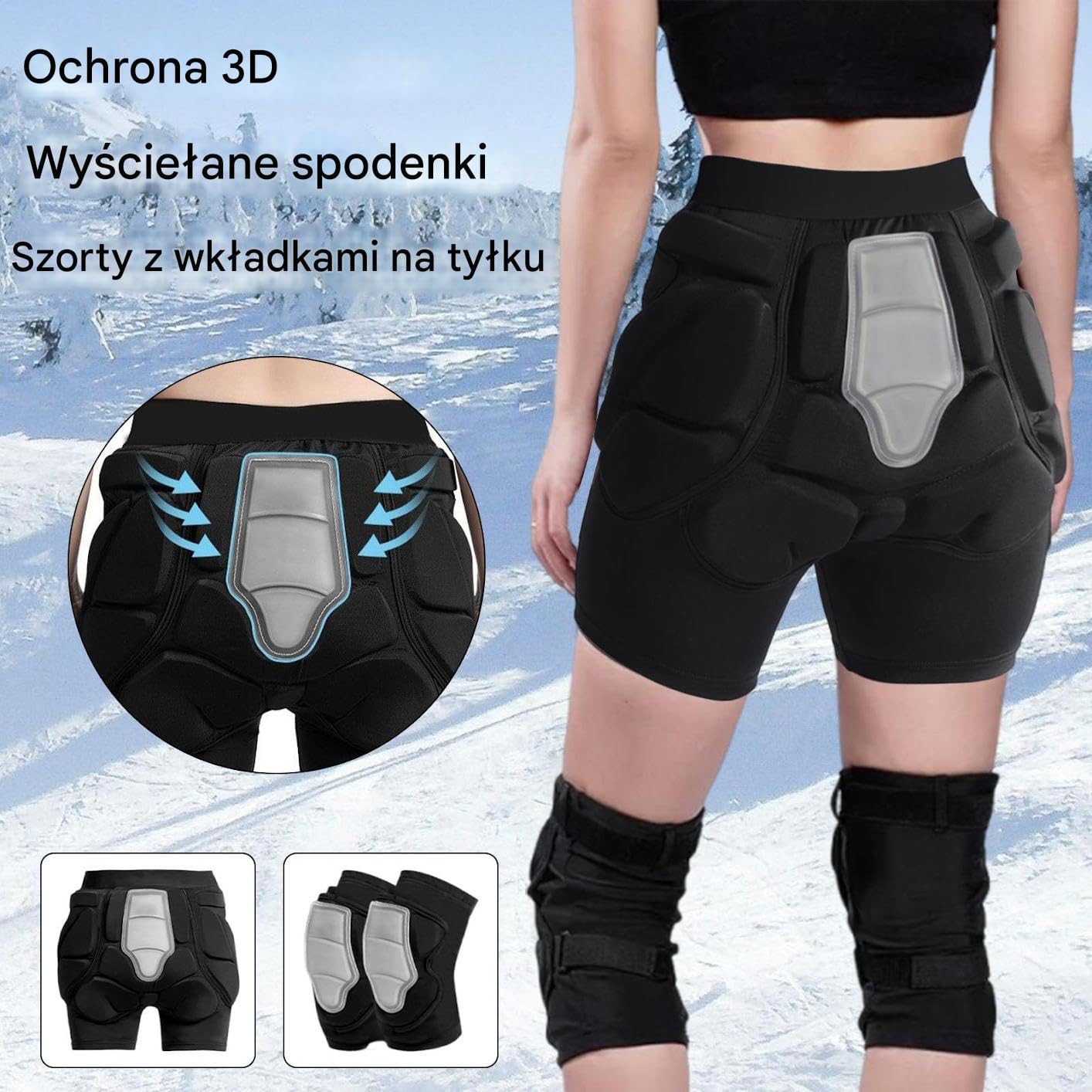 Spodenki Rowerowe Z Wkładką Spodenki Chroniące 3D
