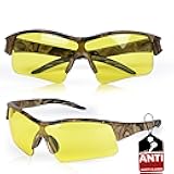 BISON LIFE CamoJax Outdoor Safety Glasses for Men & Women - Anti-Scratch, Wind Resistant Eye Protection, Outdoor Activities