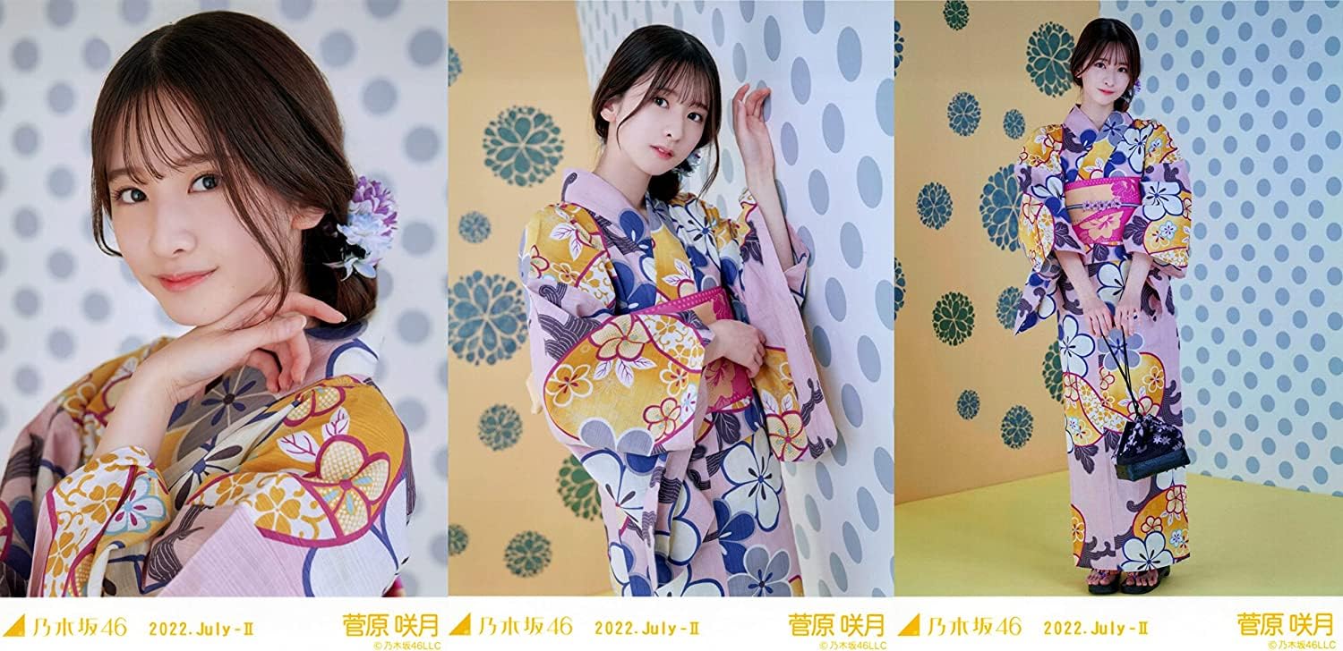 Amazon.co.jp: 乃木坂46 2022年7月ランダム生写真 浴衣 3種コンプ 菅原