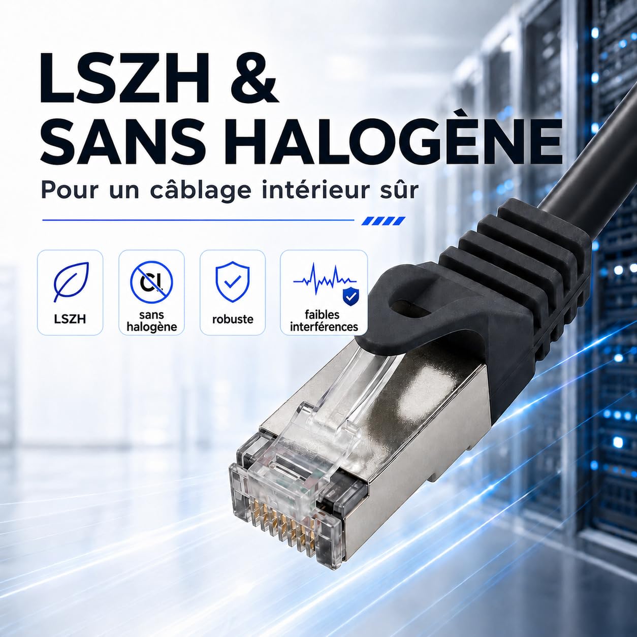1aTTack.de Cat7 S/FTP PIMF LSZH Lot de 20 câbles réseau Ethernet LAN RJ45 rétrocompatible Cat6a Cat6 Cat5e 10 Gbit/s sans halogène 1 m Gris