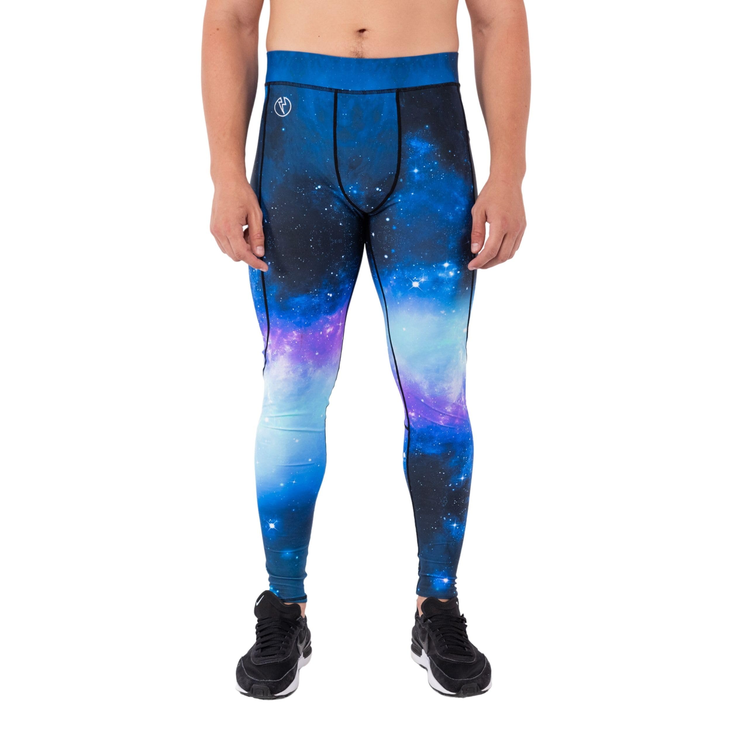 Kapow Meggings Leggings Sportivi Contenitivi da Uomo Performance con Tasche