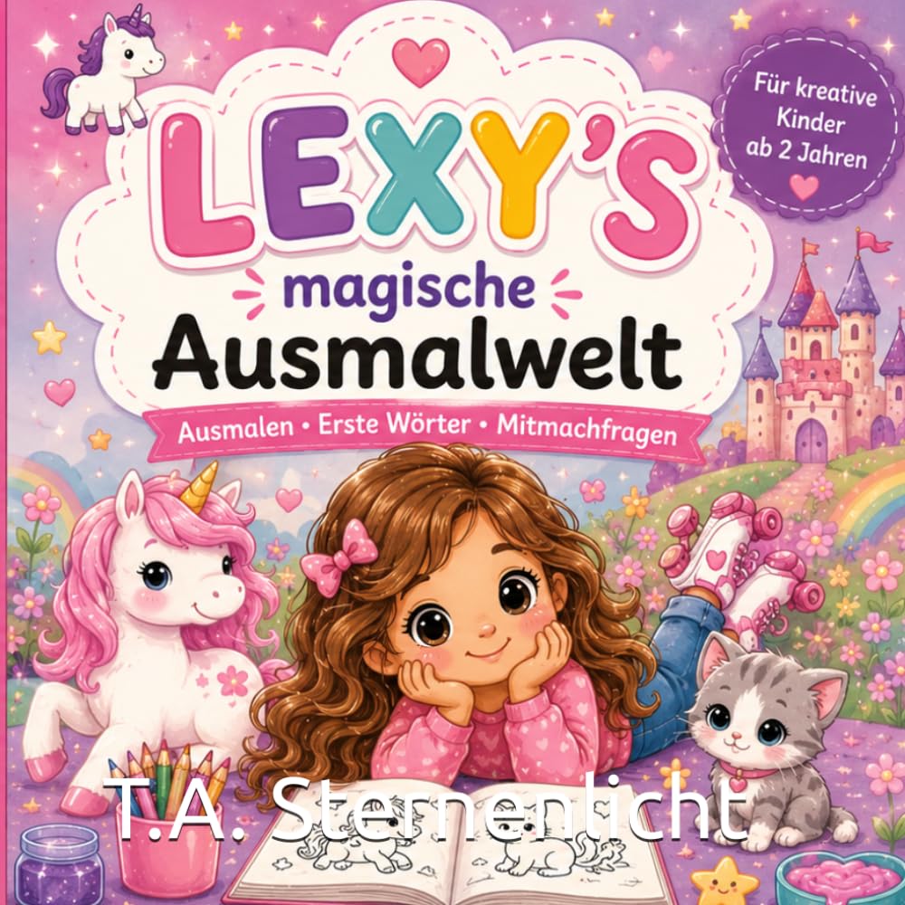 Lexy's erstes Ausmalbuch: Liebevolle Ausmalbilder und erste Wörter für Kinder ab 2 Jahren