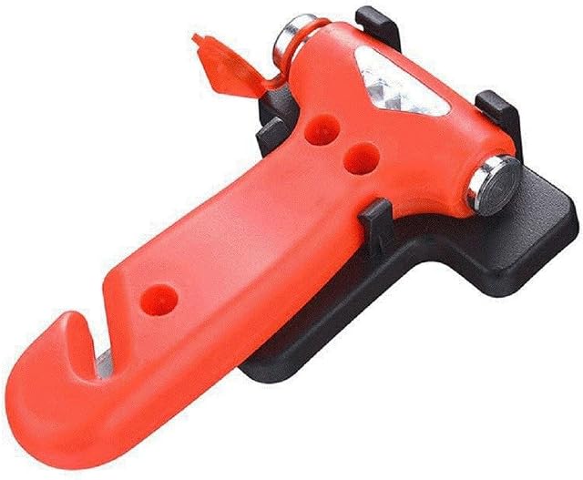 AA Emergency Car Window/Glass Hammer Seatbelt Cutter Rescue Tool AA6240 - Essential For Quick Vehicle Escape With Mounting Screws And Bracket