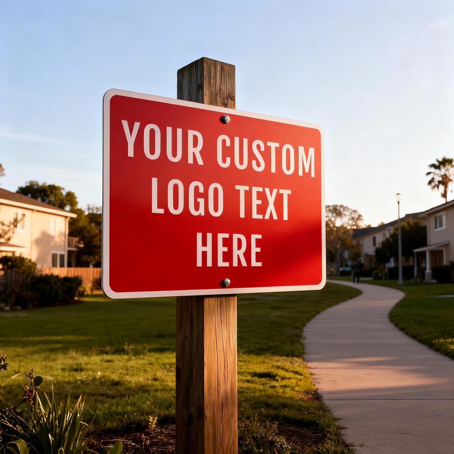 Custom Metal Signs Outdoor- 24 x 18 inch Rust Free .040 Aluminum, UV Printed, Reflective Coating, Weatherproof & Durable