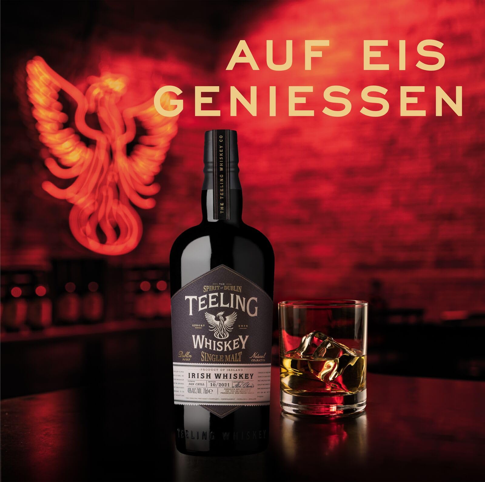 Teeling Single Malt Irish Whiskey, gereift und veredelt in fünf verschiedenen Fasstypen, 46% vol., 70cl / 700ml