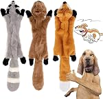 3 Pack chien squeaky Jouets de Chew Pas de jouets de chien farcissant Jouets pour chien animal en peluche pour petit chien moyen