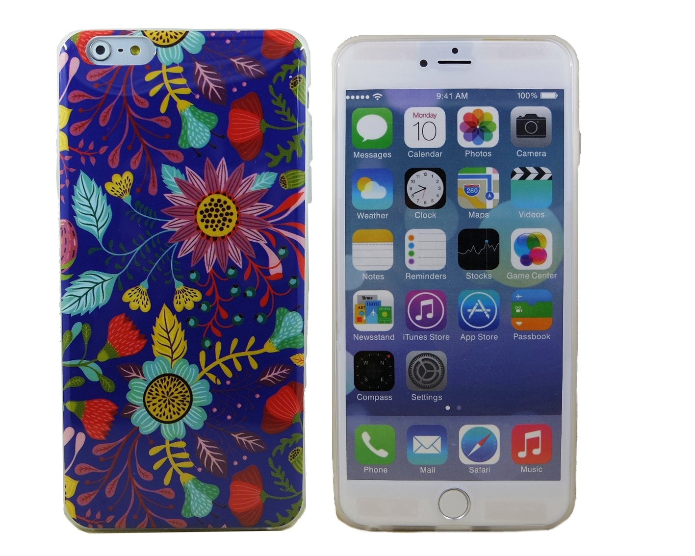 "Creative Case" Lovely Flowers Soft Shell Case for iPhone 6 (4.7 Inch Screen) (CF-H-I6-02)