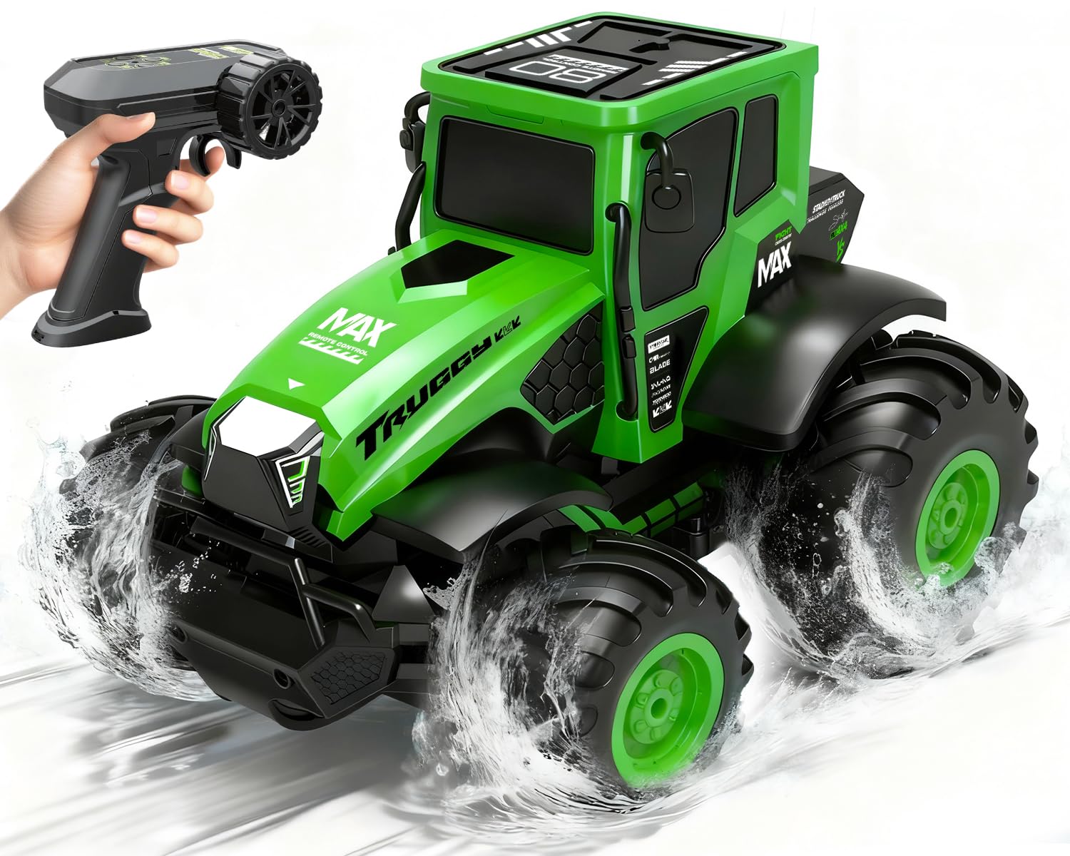 Remote Control Monster Truck Toys 1 14 Amphibious RC Tractor Toy 2 4 GHz 4WD RC Cars All