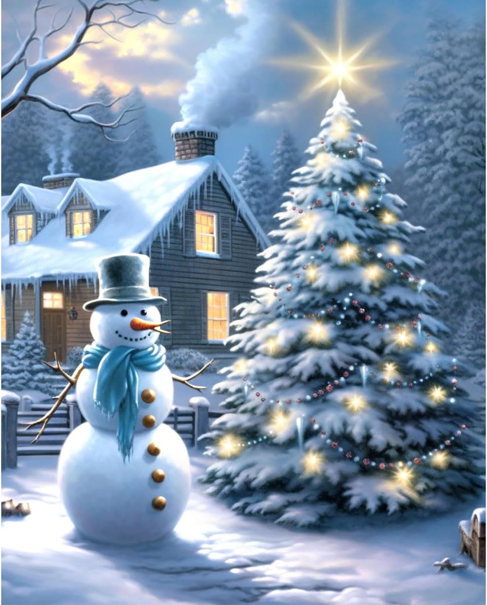 Amazon.co.jp: LEADINTOP ダイヤモンドアート 四角いビーズ クリスマス