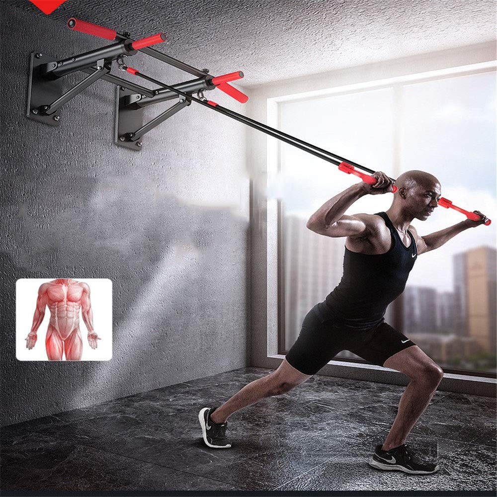 Drążek do podciągania – wielofunkcyjna wewnętrzna rama drzwi fitness do podbródka poziomego drążka – system trenera siłowni do treningów domowych