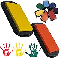 Vista 13 de Almohadilla de tinta lavable, sellos para niños, manualidades para niños, kit de huellas de patas, kit de huellas de bebé, almohadillas para sellos