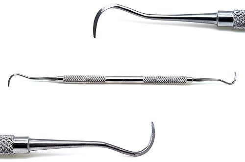 Miniatura 3 de Escalador dental Anterior Posterior Nuevo Instrumento de Periodoncia 2 Pcs Set Hz H6h7, Jaquette U1530