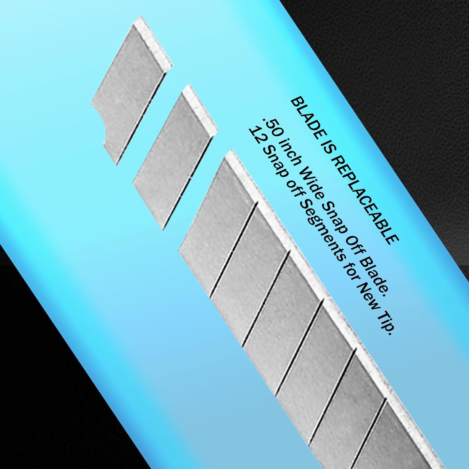 3 Sky Blue Small Retractable Utility Knife Wholesale 5 inch Manual Lock Box Cutter Snap Off Blade