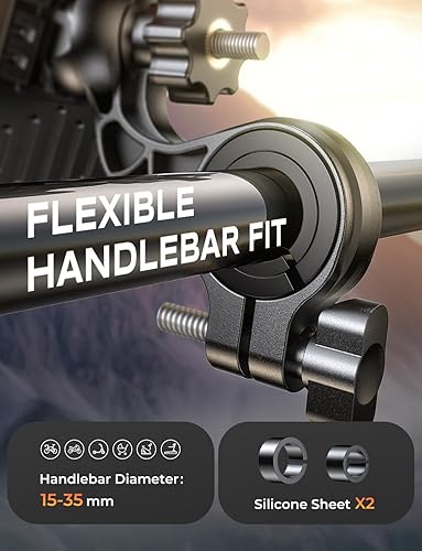 Miniatura 5 de Soporte para teléfono de bicicleta con abrazadera fuerte, bloqueo de 1S, soporte de teléfono para motocicleta, giratorio de 360, soporte de teléfono