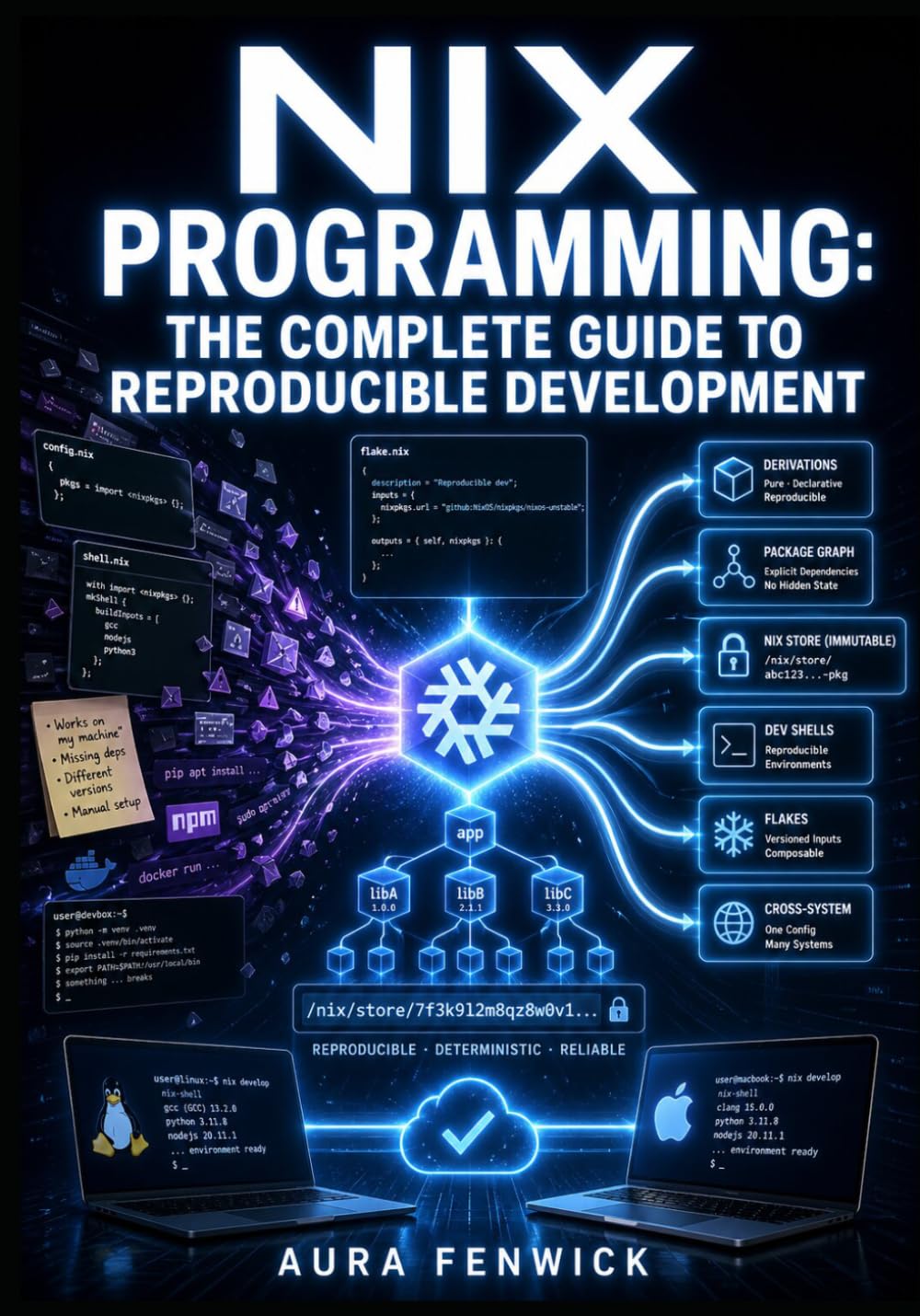 NIX PROGRAMMING: THE COMPLETE GUIDE TO REPRODUCIBLE DEVELOPMENT: Write Nix Expressions, Build Derivations, Manage Flakes, and Create Reliable Cross System Workflows
