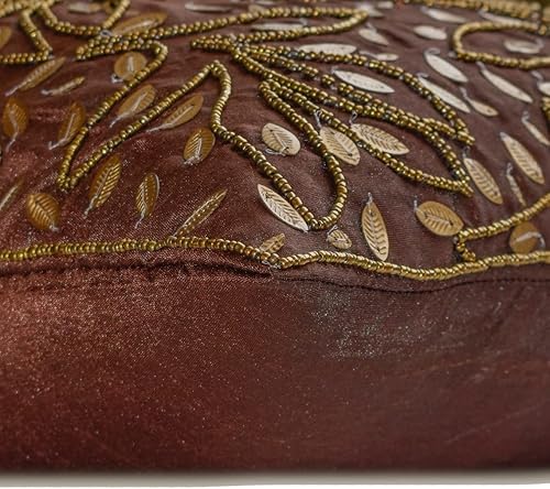 Miniatura 36 de The HomeCentric Funda de cojín, funda de cojín decorativa marrón de 20 x 20 pulgadas, fundas de almohada de piel sintética con textura y almohadas