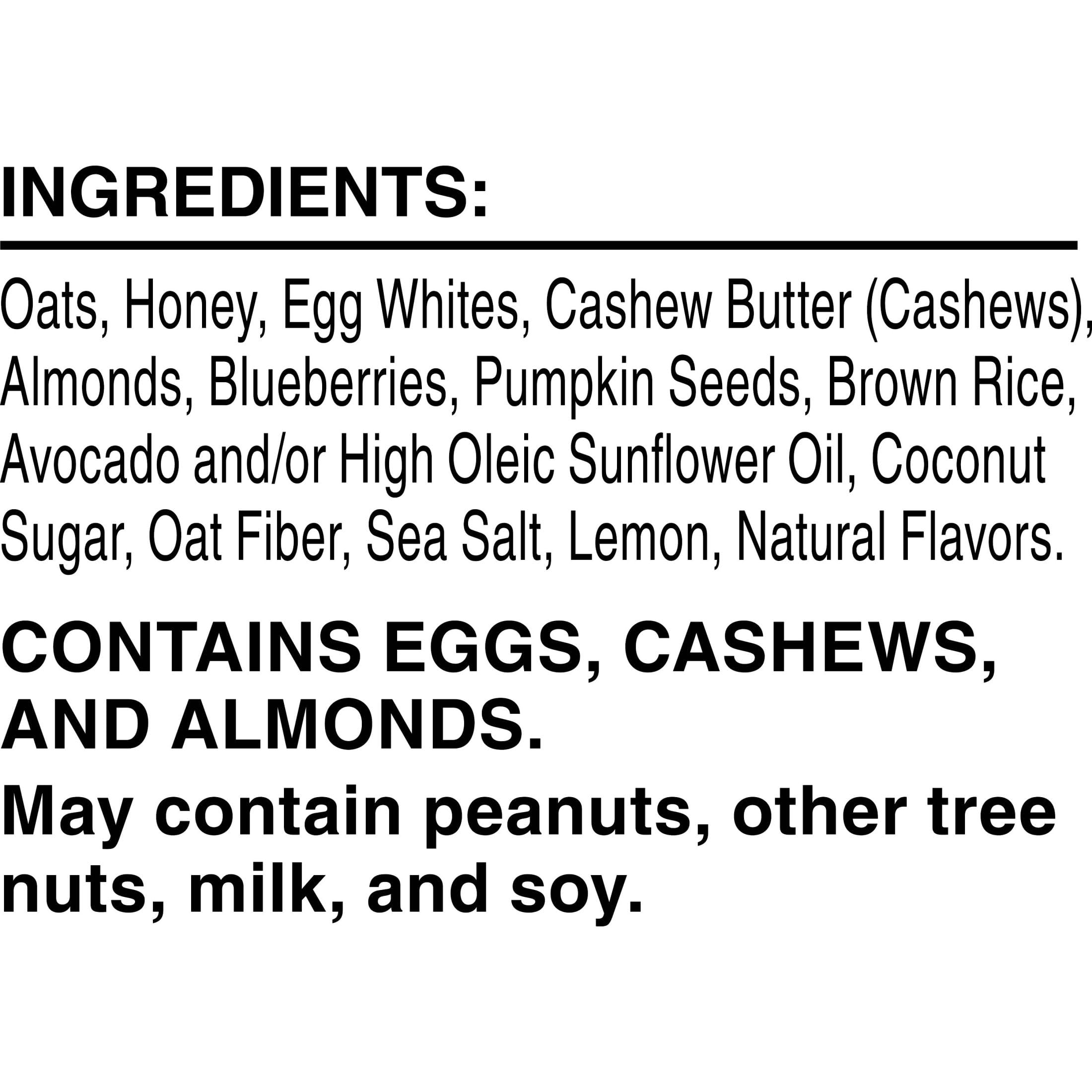 RXBAR A.M. Barrette proteiche, snack senza glutine, snack per la colazione, mirtillo, scatola da 22 once (12 barrette)