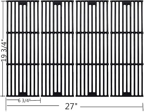 Miniatura 2 de C6505A (paquete de 4) Rejillas de cocina de hierro fundido de 19 34 pulgadas de repuesto para Chargriller 2121, 2123, 2222, 2828, 3001, 3008, 3030,