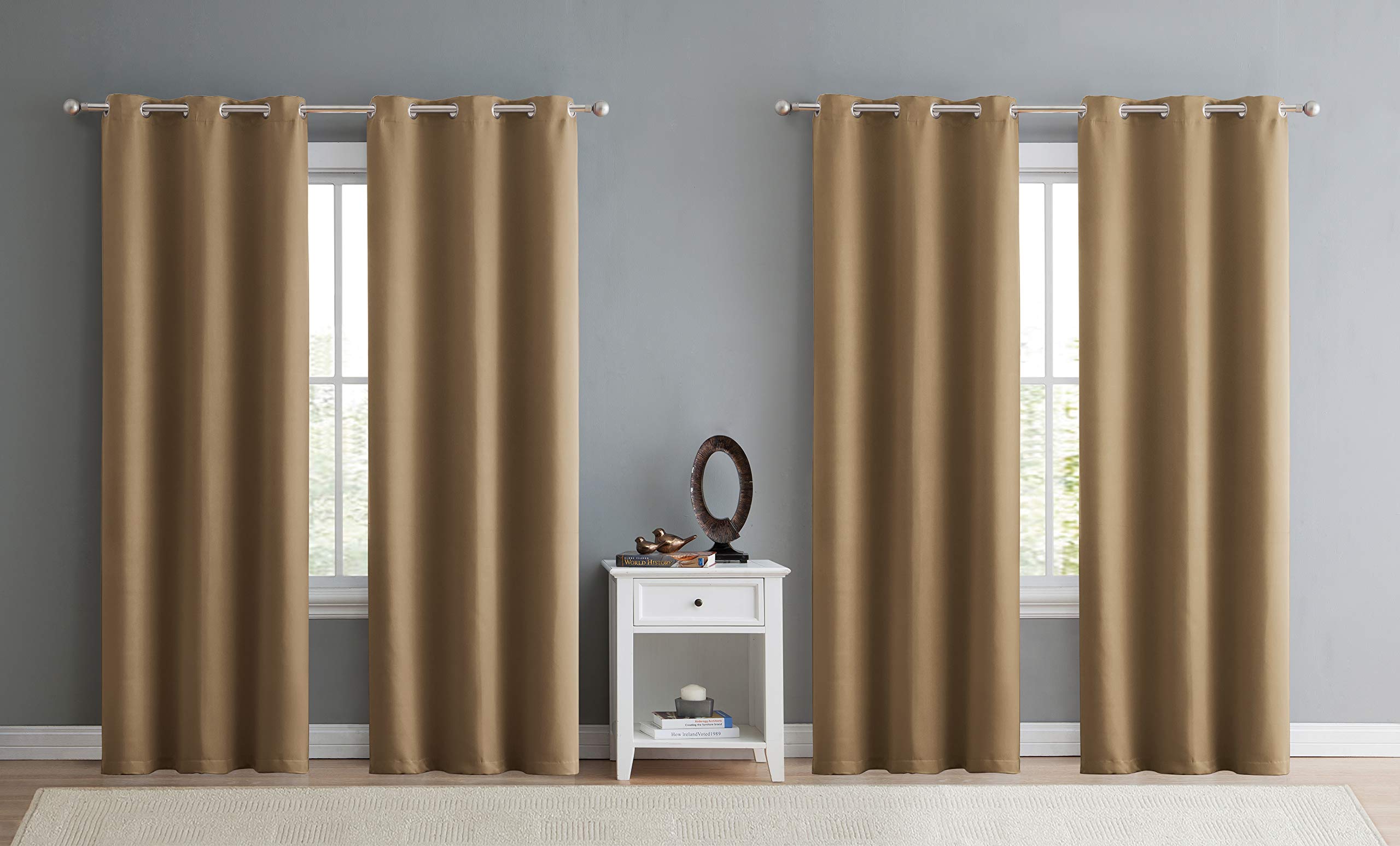 ジョーダンカーテン Amazon｜VCNY Home - 遮光カーテン 4点セット グロメットトップ