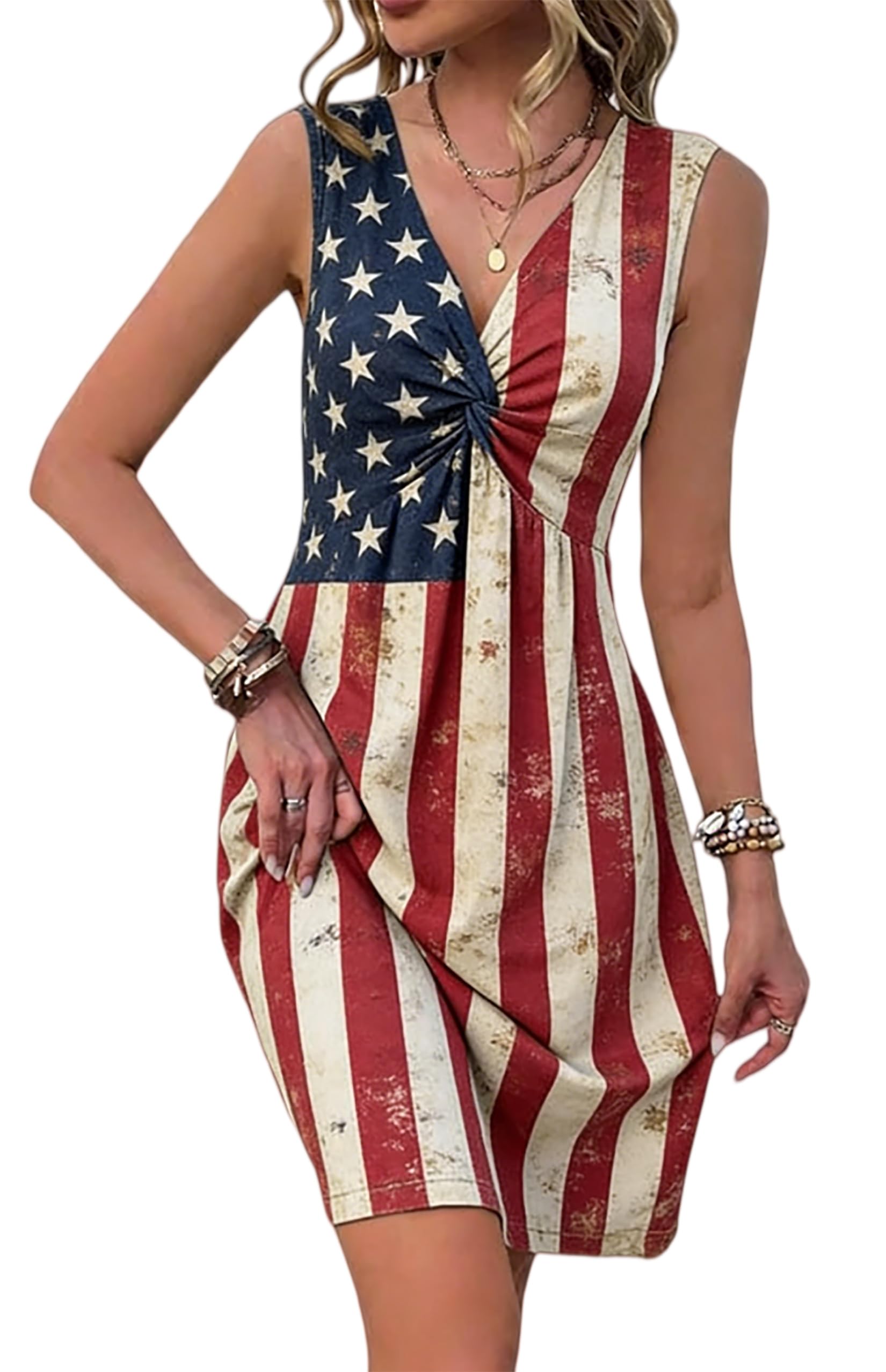 Summer Dresses Women Boho Floral Sundress Casual Country Concert Tank Dress