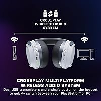 Vista 7 de Turtle Beach Stealth 700 Gen 3 Wireless Multiplatform Amplified Gaming Headset for PS5, PS4, PC, Mobile 60mm Drivers, AI Noise-Cancelling Mic