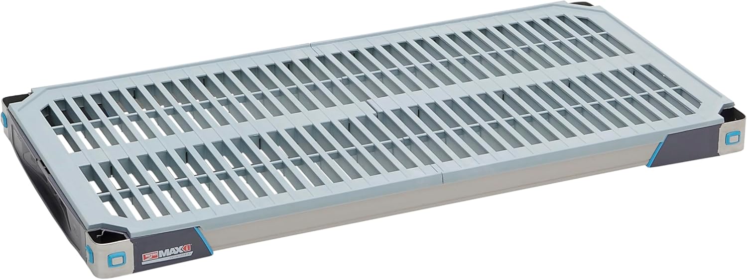 MetroMax i MX1836G Plastic Industrial Shelf with Grid Mat, 18" x 36"