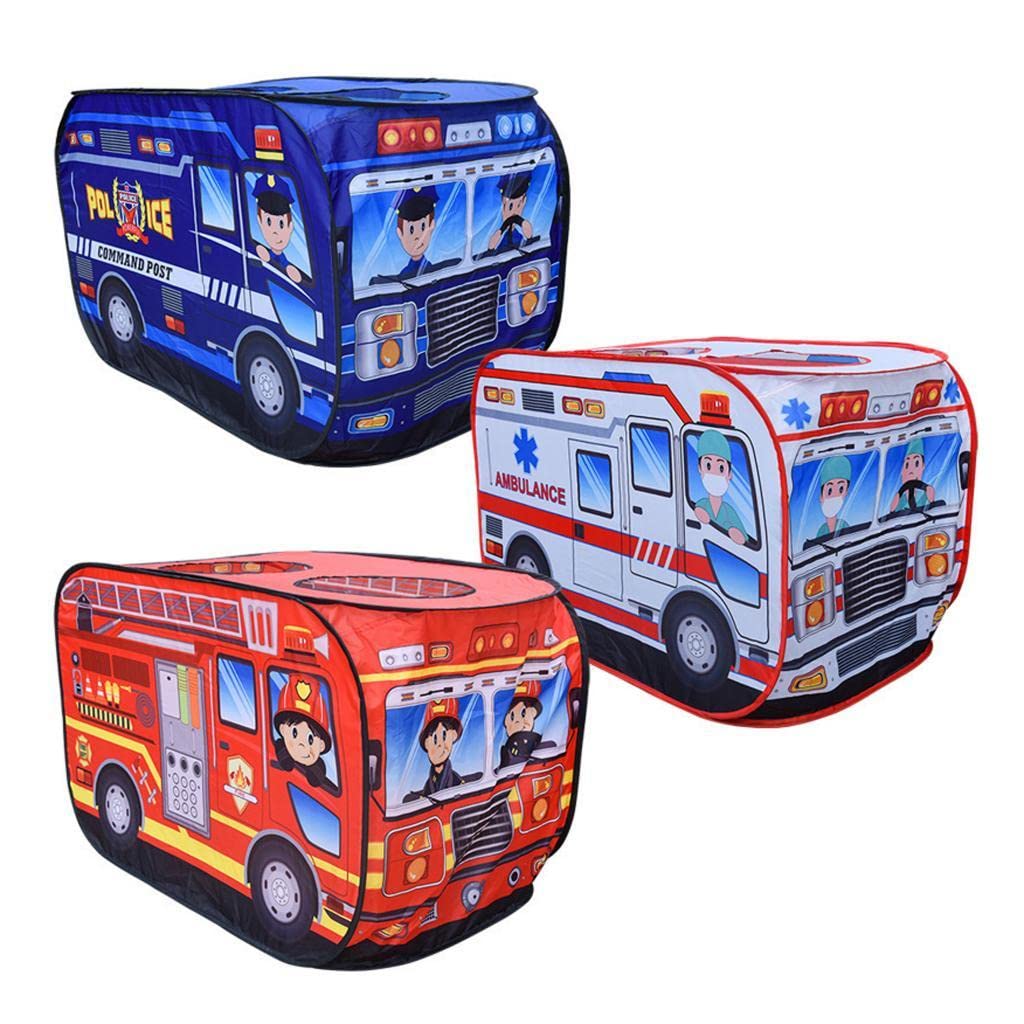 Tienda de Juegos Infantil Plegable para Interiores Y Exteriores, Jardín, Césped, Parque Infantil, Juguetes de Cumpleaños, Regalo, Coche de policía