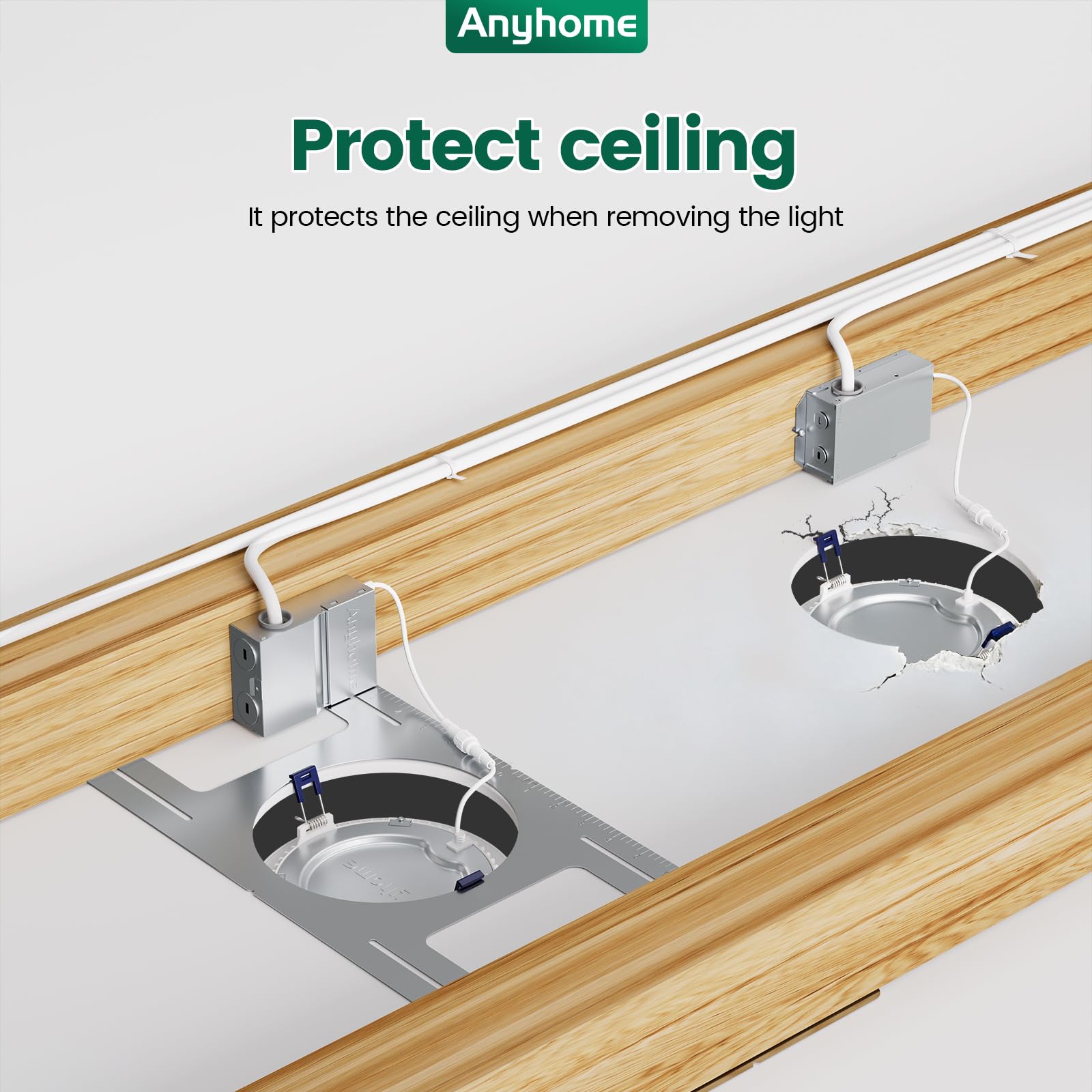 Round Hole Mounting Plates - Secure Your Recessed Lights -3 Round Hole Mounting Plates - Secure Your Recessed Lights -3