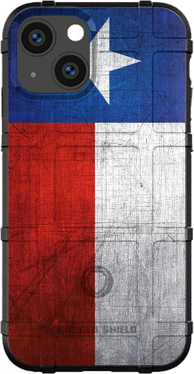 EGO TACTICAL Limited Edition Rugged Shield case Compatible with iPhone 13 Pro Max [6.7" Screen] Printed in The USA Weathered Texas State Flag