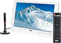 Vista 1 de Tyler 13.3” Portable TV LCD Monitor 1080P Rechargeable Lithium Battery Operated, 3 Antenna, HDMI, SD, USB, RCA, FM Radio, Digital Tuner, AV Inputs