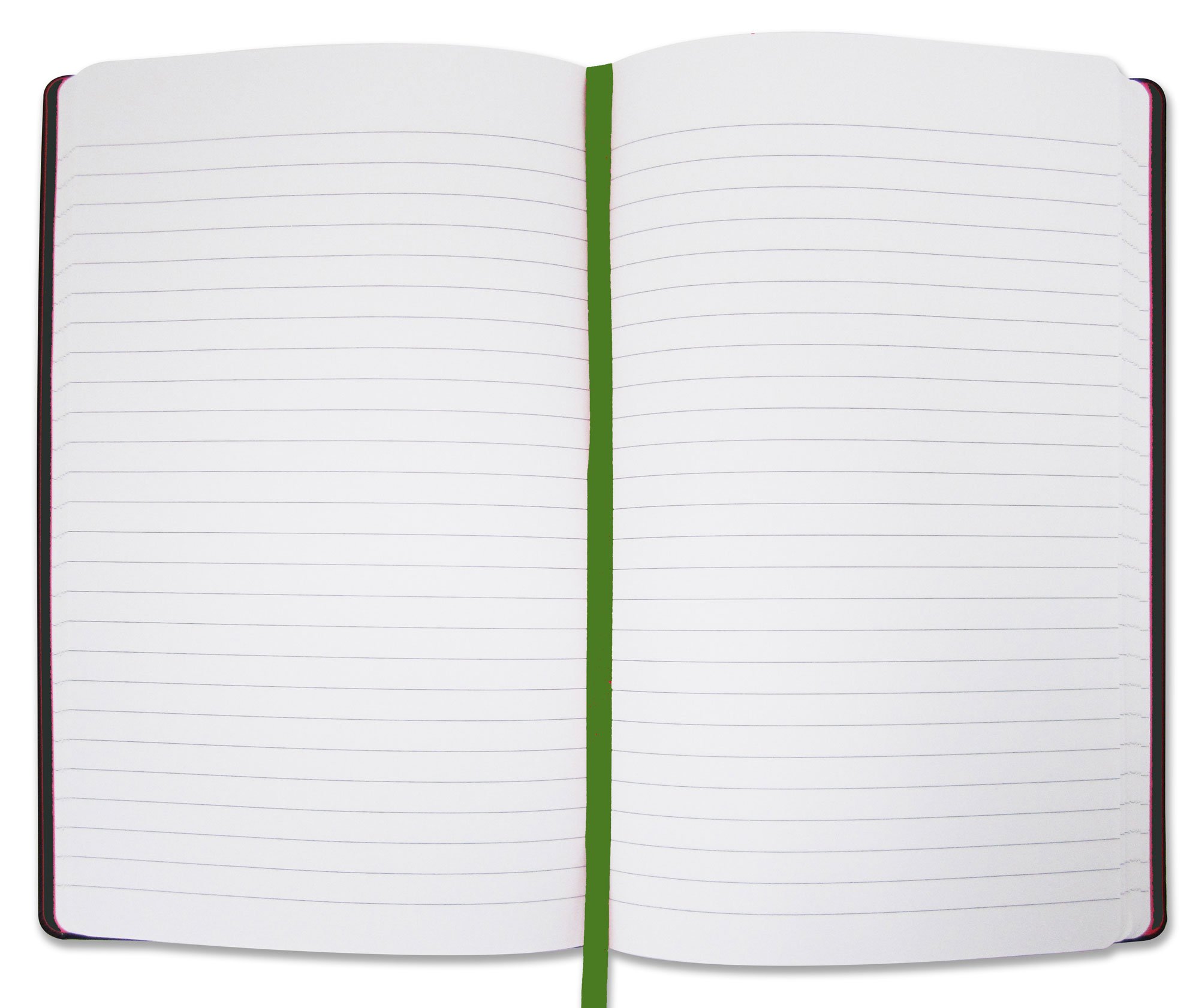 BookFactory Green Banded Journal/Banded Diary - 192 Pages, Green Cover, 5.25" x 8.27" (JOU-192-CCS-G), 8 1/4 x 5 1/4 - Image 3