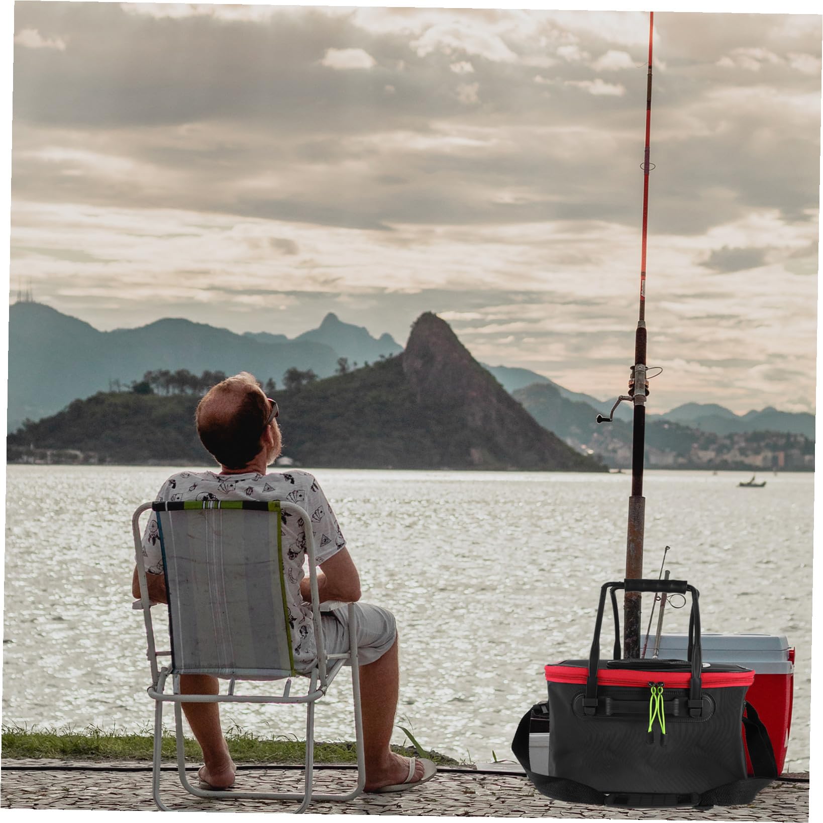 Garneck 35Cmeva Barile Di Pesce Barile Di Pesce Secchio Di Stoccaggio Del Pesce Contenitore Per Esche Secchio Spiaggia Secchio Pesca Pieghevole Scatola Di Pesce Borsa Campeggio