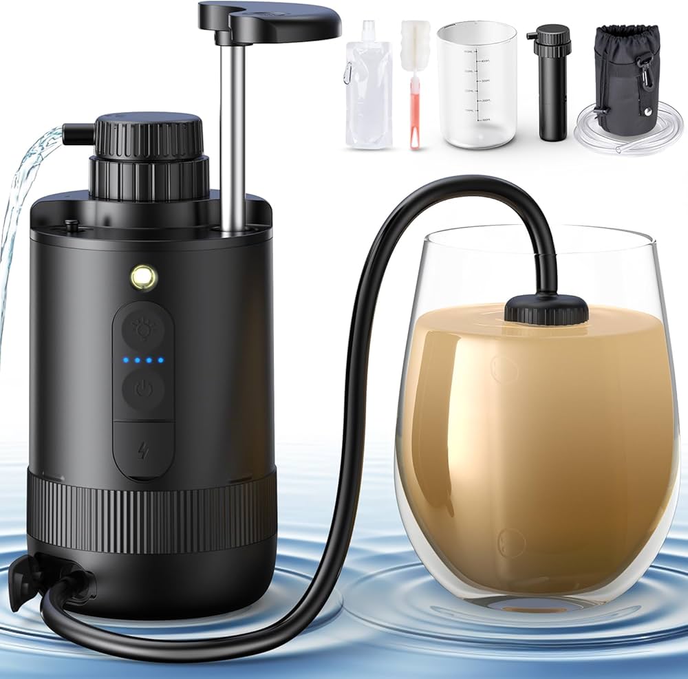 Amazon | 【防災士監修】YZO携帯浄水器 災害 電動浄水器 アウトドア