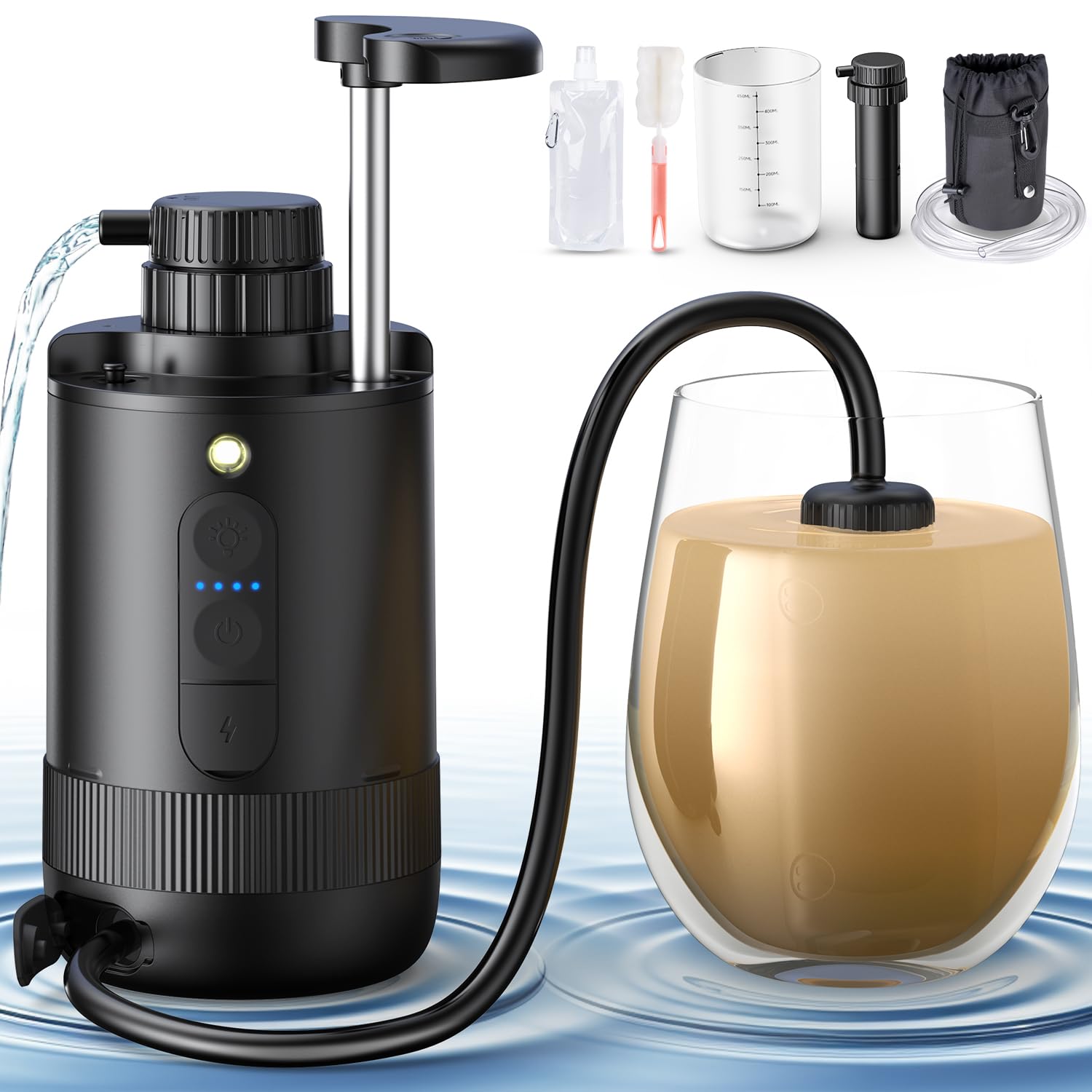 Amazon | 【防災士監修】YZO携帯浄水器 災害 電動浄水器 アウトドア