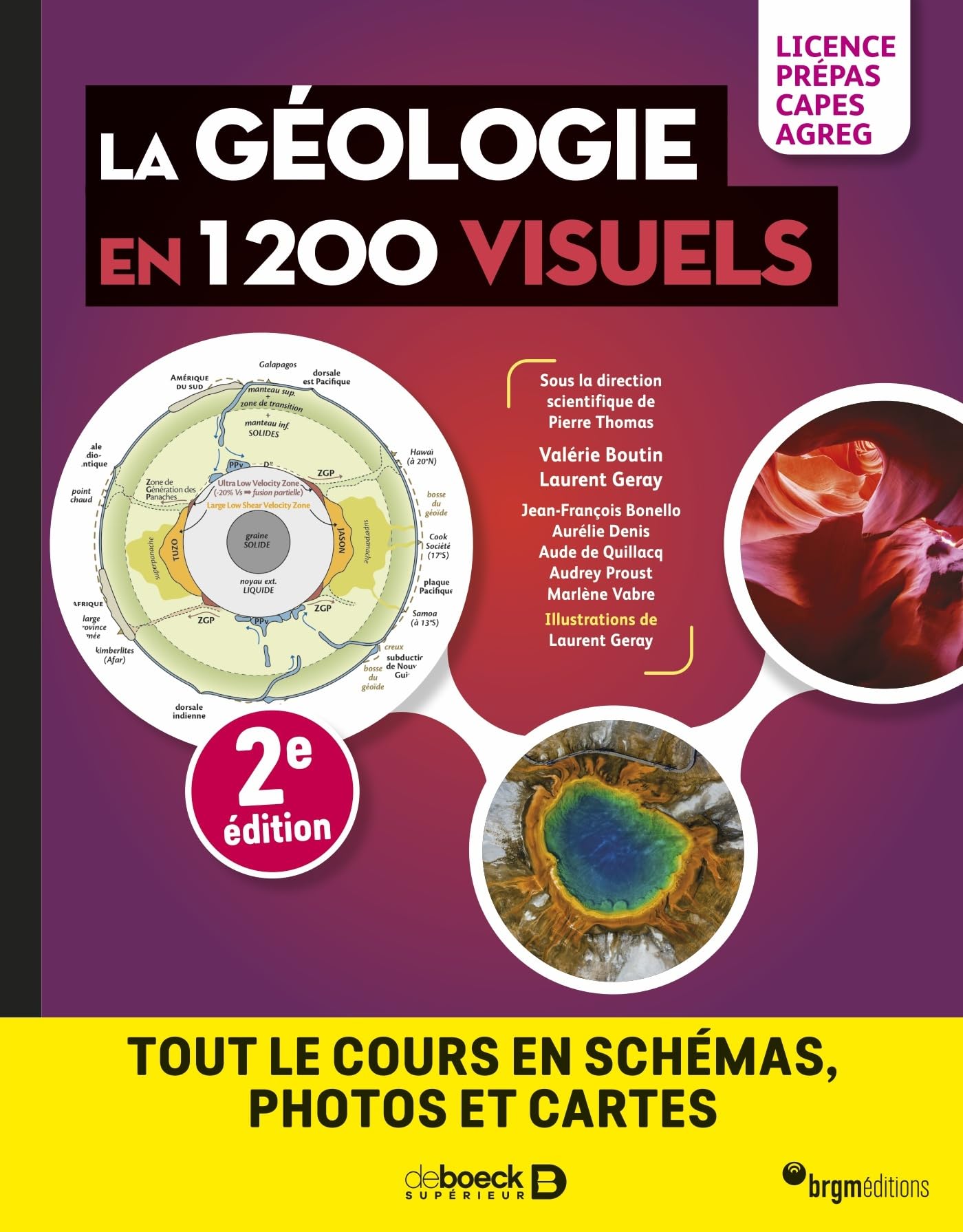 La géologie en 1200 visuels - Licence Prépas Capes Agreg: Tout le cours en schémas, photos et cartes