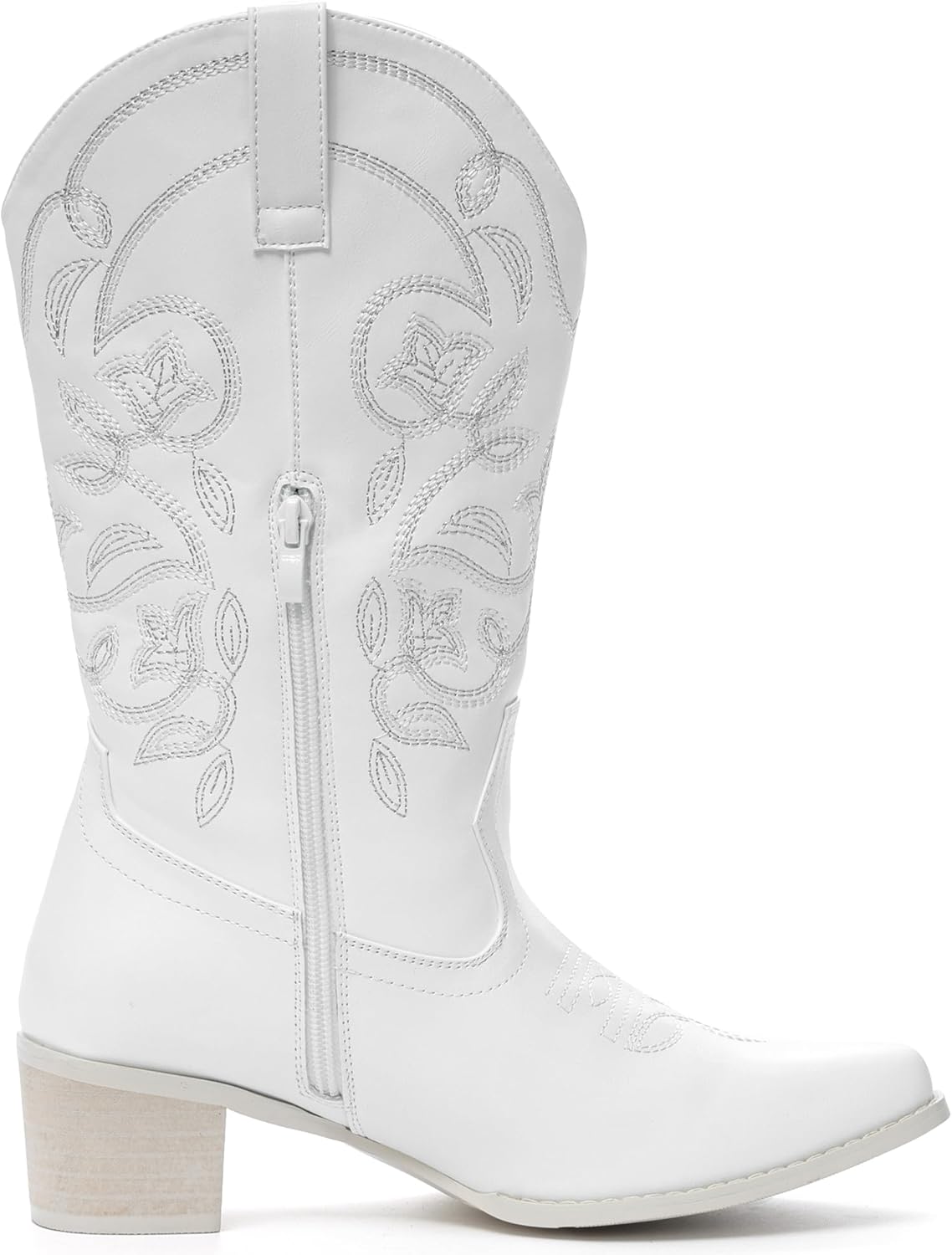 IXU Cowboy Boots For Women Wide Calf Pointy Toe Cowgirl Mid Calf... - Picture 26 of 55