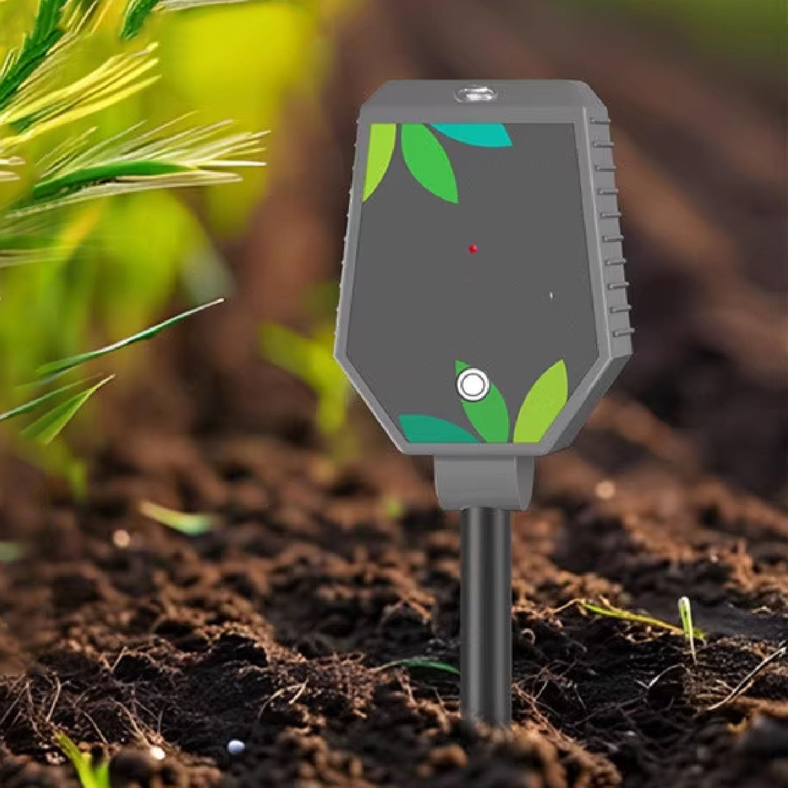 Bewinner 8 en 1 Probador de Suelo Bluetooth, Temperatura de PH Digital de la Temperatura del Sol Fertilidad Ambiental y Medidor de Suelo con Pantalla LCD para Plantas en Interiores