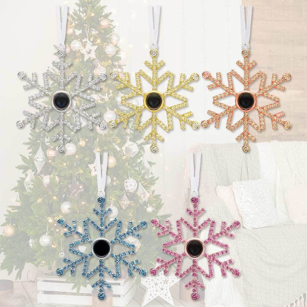 Décoration photo personnalisée pour sapin de Noël, décorations de Noël personnalisées avec image à l'intérieur