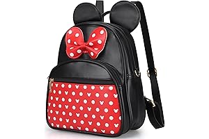 Adorable Mini Mouse Red Backpack: A Girly Haven for Women and Kids!