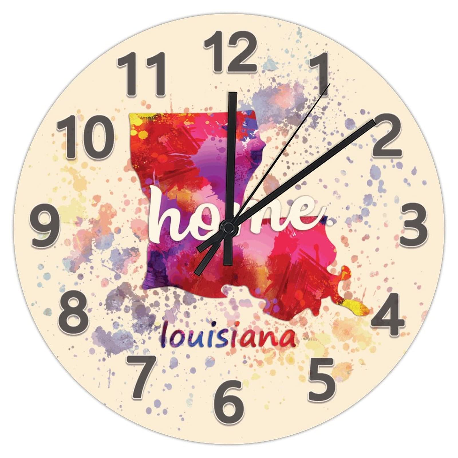 Horloge murale en PVC coloré de 30,5 cm pour égayer votre cuisine familiale