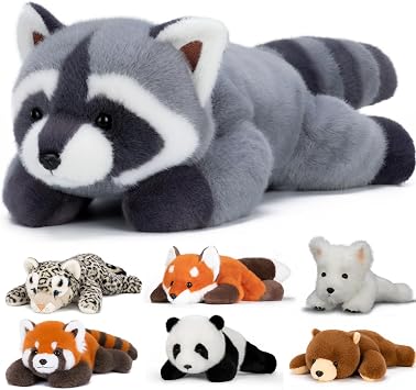 Weighted Stuffed Animals, 12 inch Soft Raccoon Plush Toy Gift