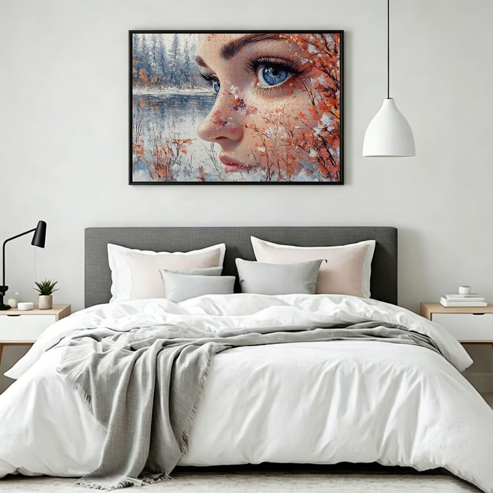 Puzzle 4000 Teile Frau Herausforderndes Klassische Puzzles, n-659 | Familienpuzzles, Entspannung Aktivitäten, Schwieriges Kunst Puzzle Winter, Impossible Herausforderndes, Geschenk für Frauen
