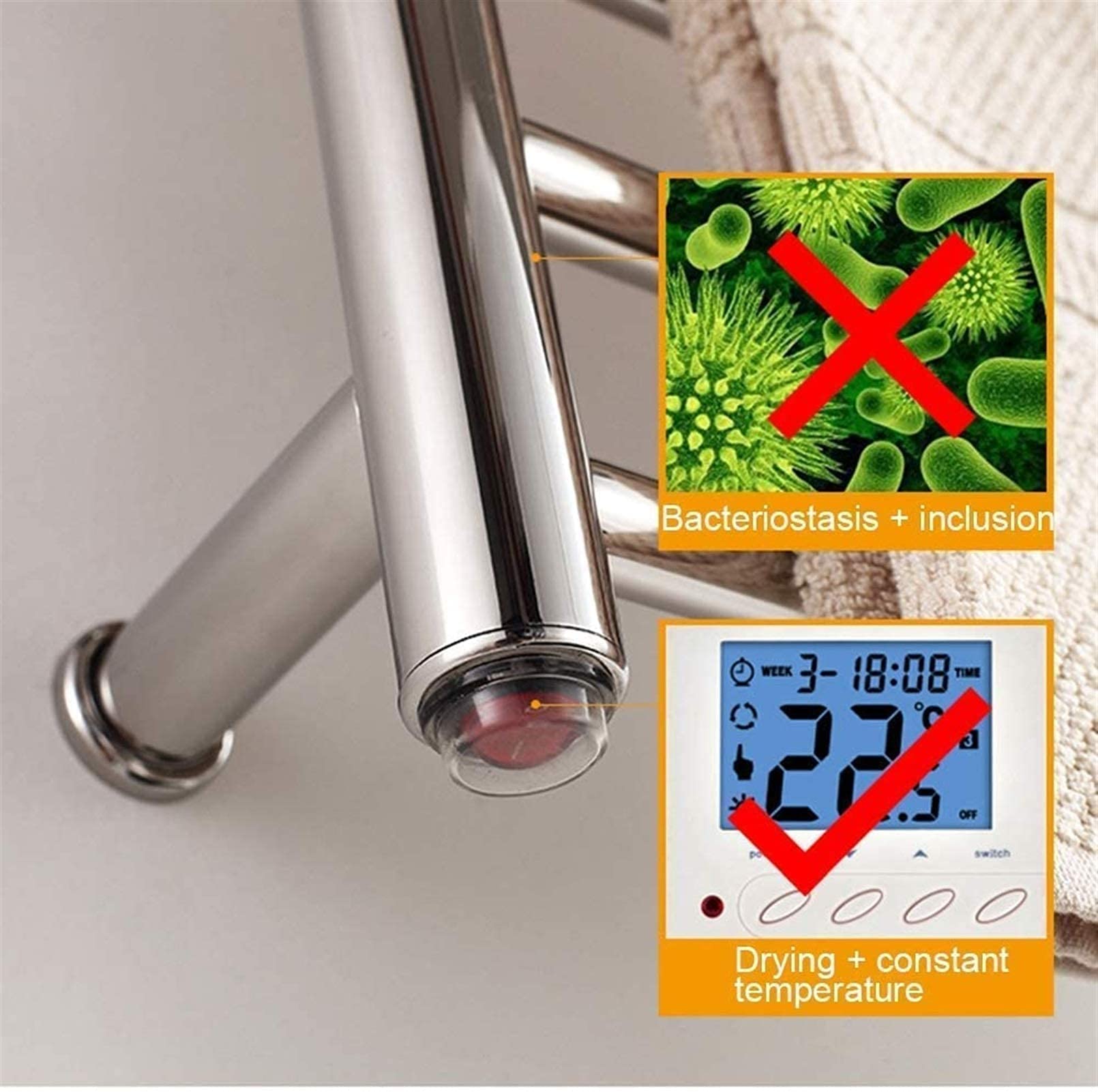 Toallero Calefactado, Toallero Eléctrico, Toallero Eléctrico para Baño, Toallero Eléctrico De Cuarta Generación.
