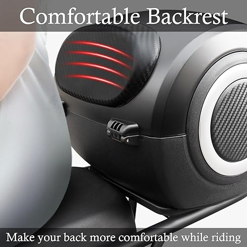 Miniatura 6 de LIVRER Caja superior universal para motocicleta, 35 L, caja trasera, maletero, maletero, bloqueo superior, impermeable, para motocicleta,