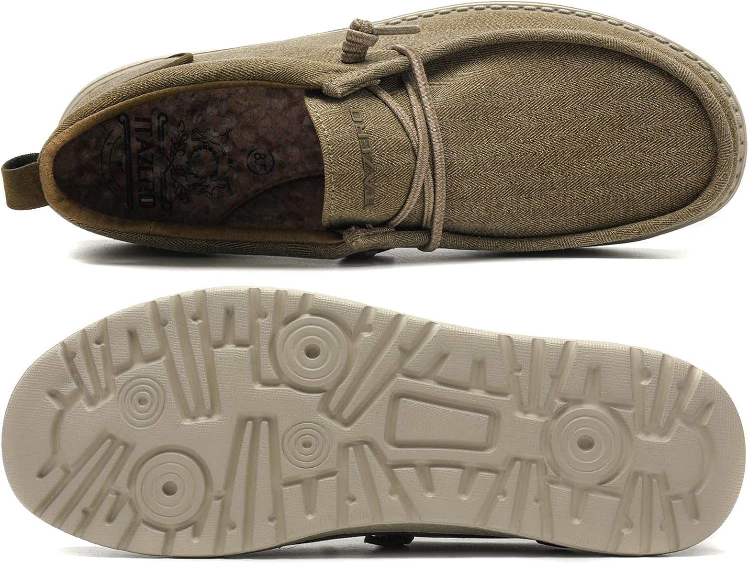 ITAZERO Men Extra Wide Shoes - 4E to 5E Wide Toe Box Shoes for Men XX Wide Width Swollen Feet - Men's Loafers & Slip-ons with Arch Support Insole for Plantar Fasciitis - Image 4