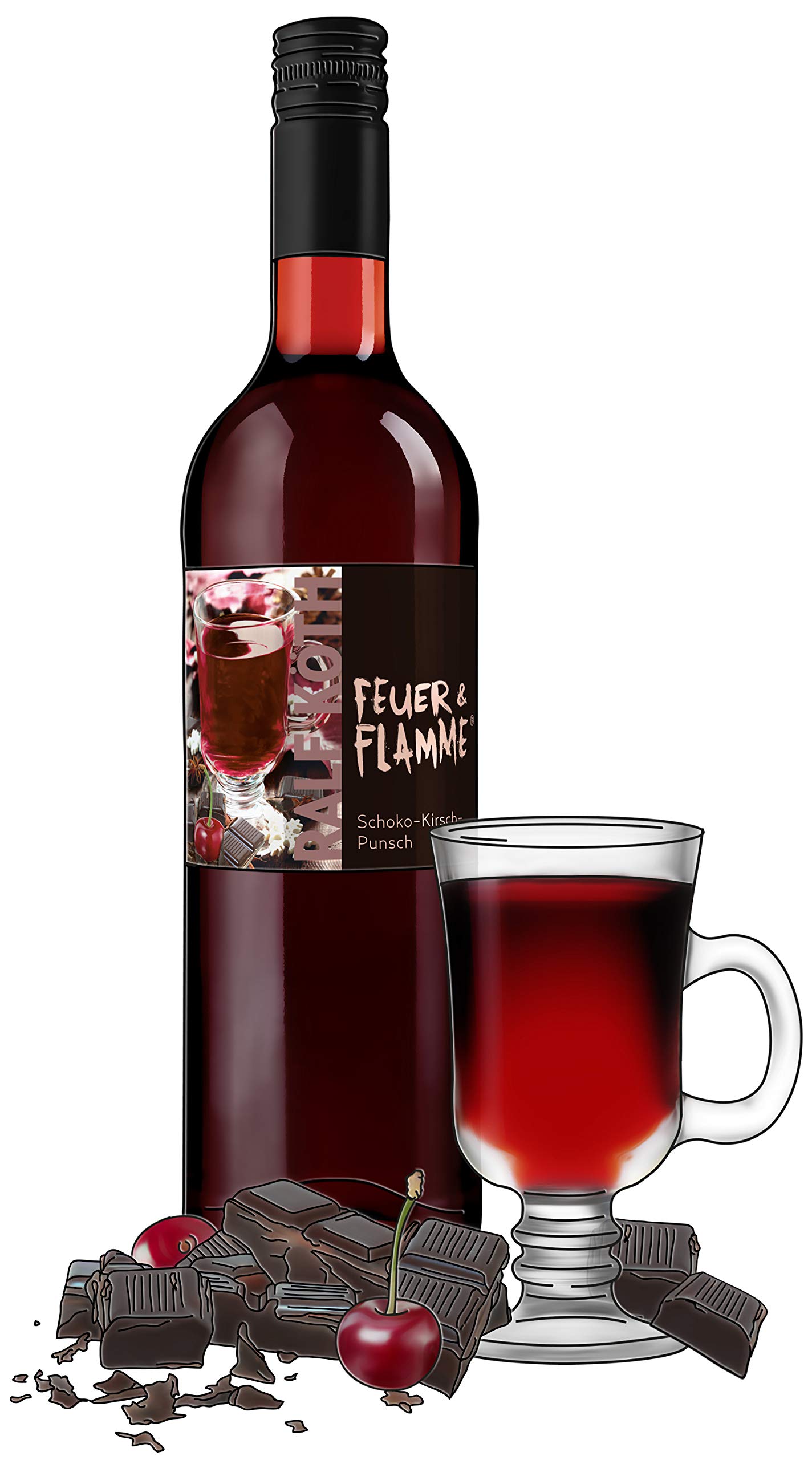 Feuer & Flamme Schoko-Kirsch-Punsch 0,75l (1)