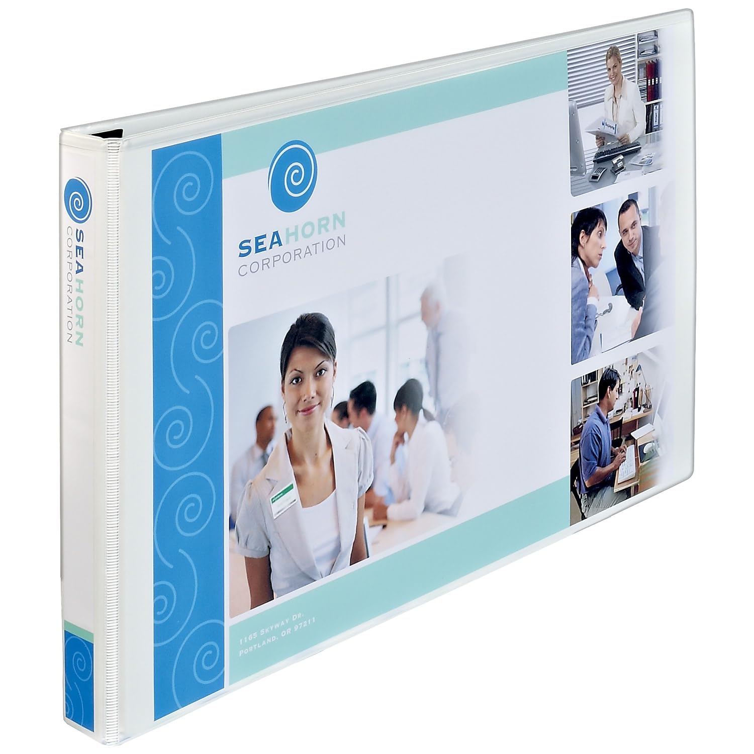 Avery Heavy-Duty View 3 Ring Binder, 1" Slant Rings, Holds 11" x 17" Paper, White Binders (6-Pack of 72124)