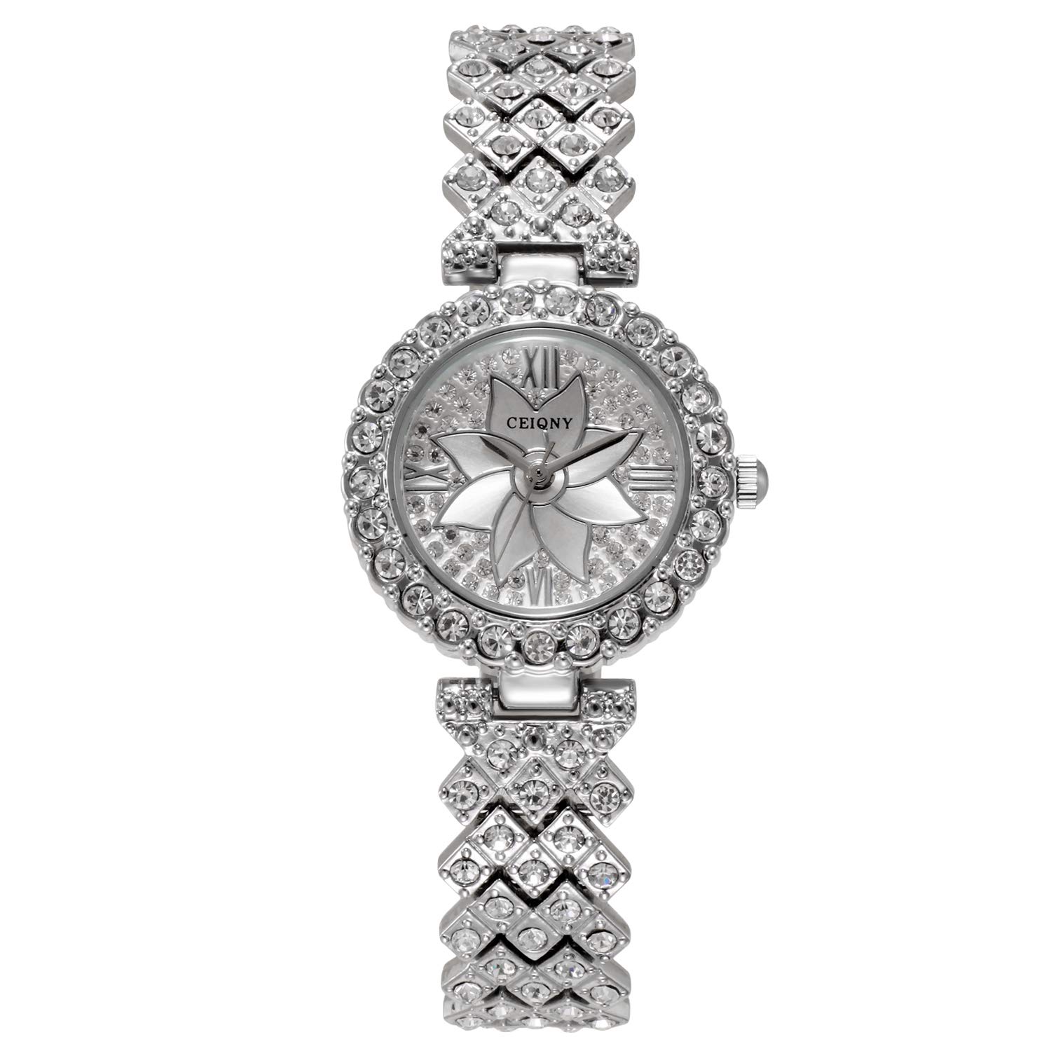 Rorios Elegant Women Watch Shinning Rhinestone Watches Bling